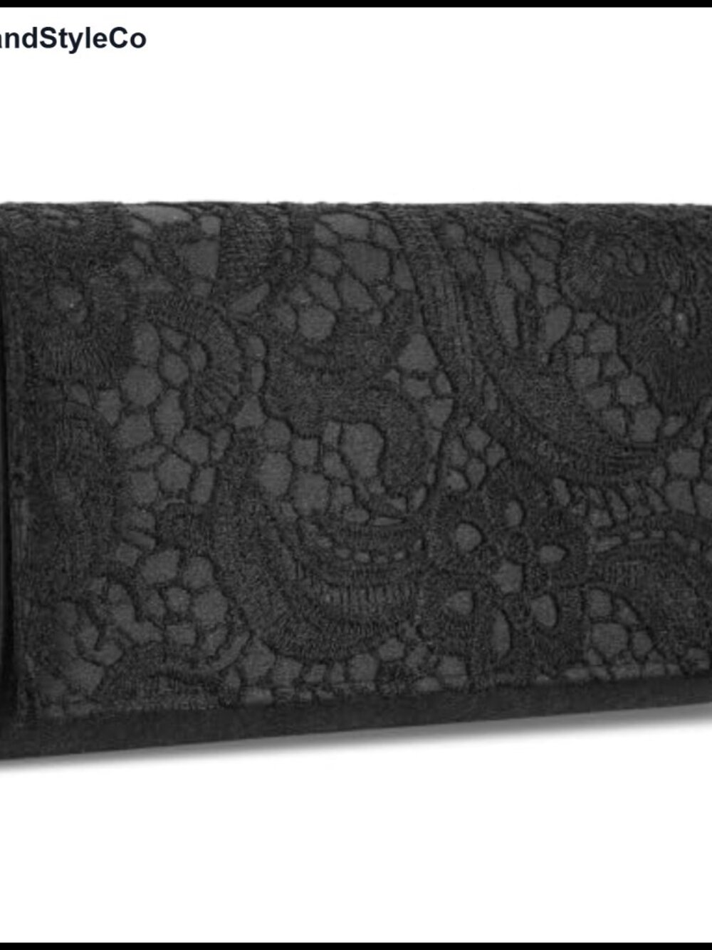Lace Evening Clutch Purses Satin Envelope Handbag with Chain